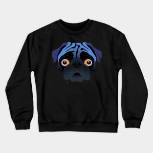 Halloween Pug Sad Spooky Crewneck Sweatshirt